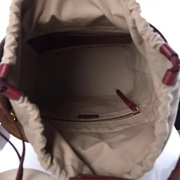 Chloe Smooth Calfskin Medium Roy Bucket Bag Plum Purple - Picture 6 of 11